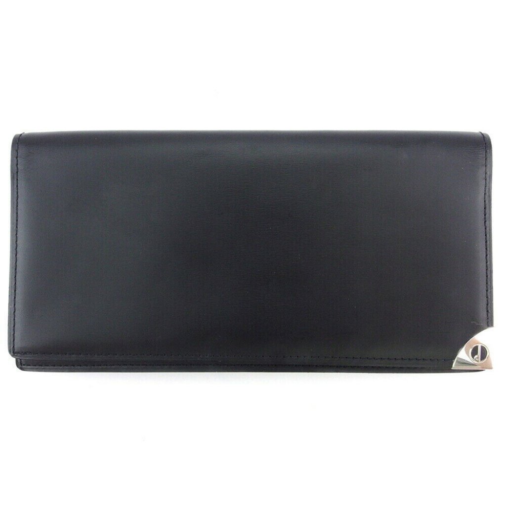 Dunhill Long Pills London Style Leather Auth Used F1676